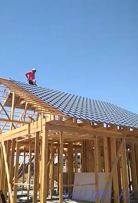 Roofing works, construction of frame houses Almaty - photo 3