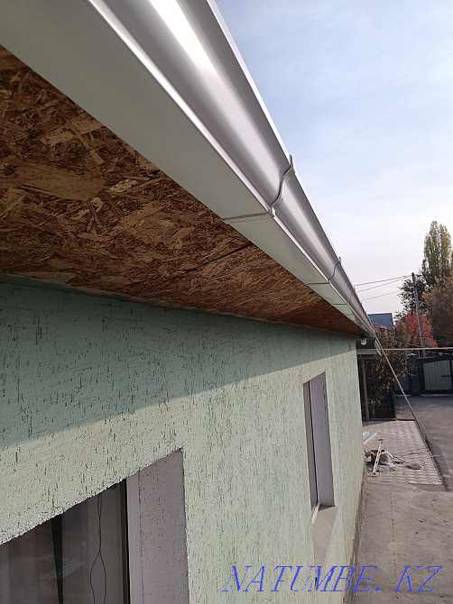 Монтаж водосточной системы метал-пластик ! Обогрев желоба. Алматы - изображение 8