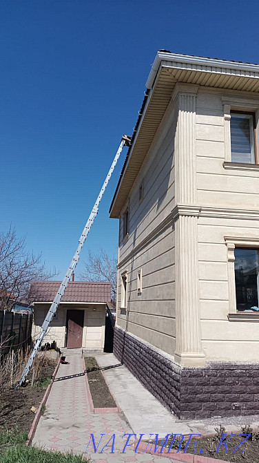 Монтаж водосточной системы метал-пластик ! Обогрев желоба. Алматы - изображение 2