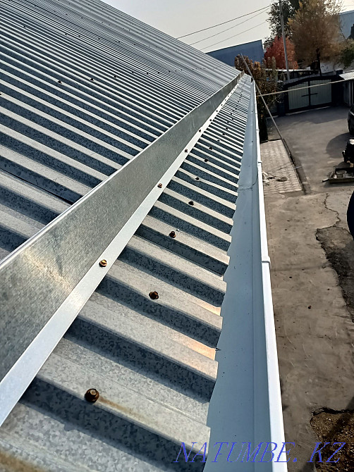 Монтаж водосточной системы метал-пластик ! Обогрев желоба. Алматы - изображение 7