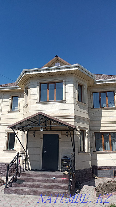 Монтаж водосточной системы метал-пластик ! Обогрев желоба. Алматы - изображение 1