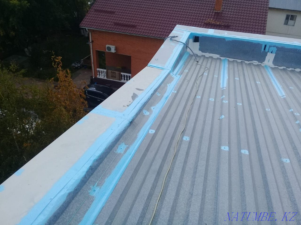 Roof repair of high-rise buildings, soft roof, iron roof Astana - photo 5