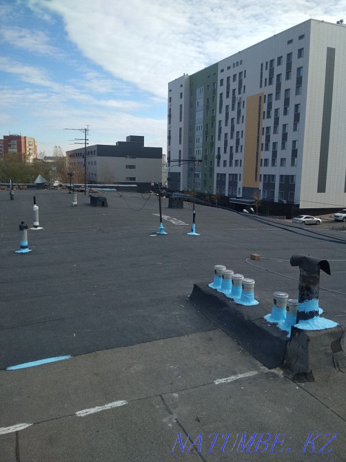 Roof repair of high-rise buildings, soft roof, iron roof Astana - photo 2