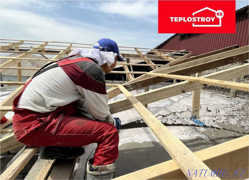 100% Утепление Крыши Пенобетон Эковата минвата пенабетон керамзит пена  - изображение 2