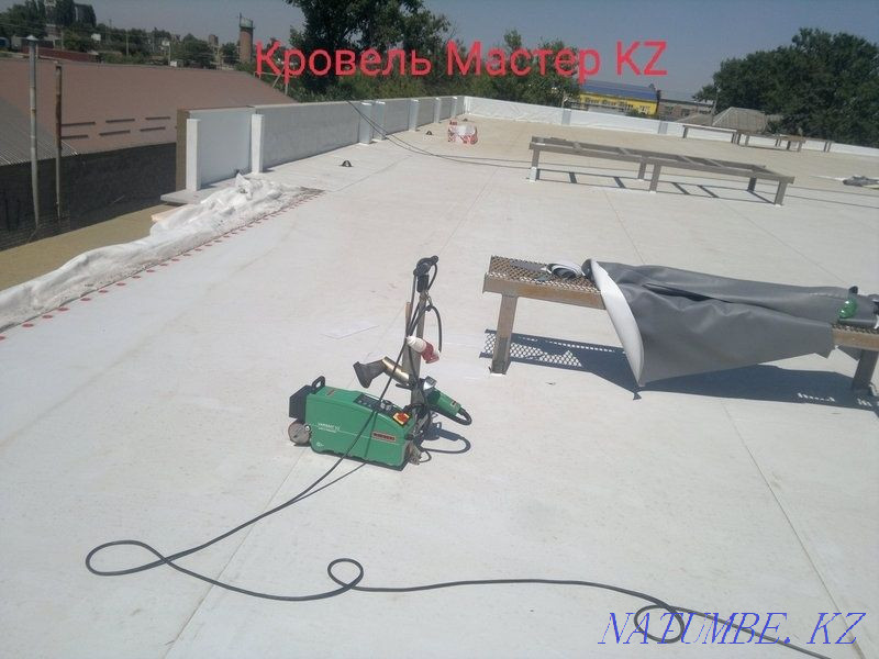 Гидроизоляция пвх мембрана ремонт кровли Монтаж кровли продажа ПВХ Астана - изображение 5