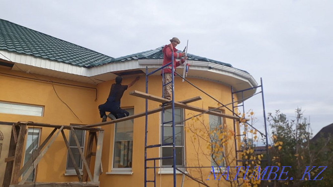 Roofing work eaves drain and car canopy Atyrau - photo 2