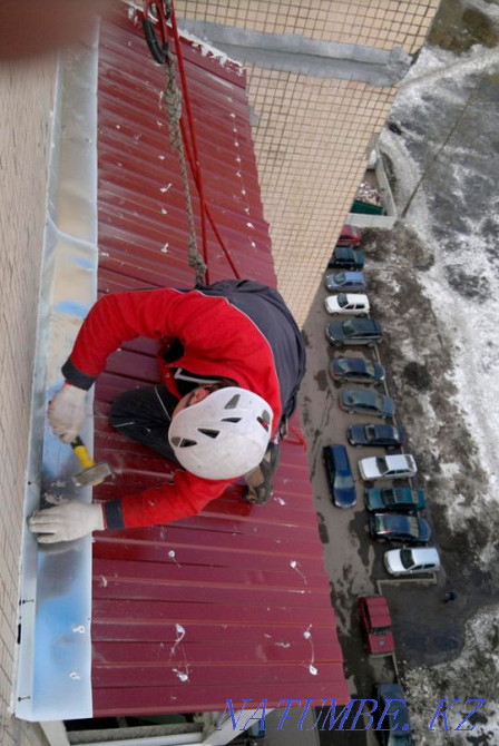 Repair of the roof of the roof elimination of leaks in spring and winter balcony Astana - photo 3