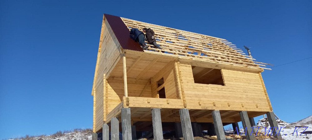 Roofs, soft roofing, metal profiles, siding, timber houses, panel houses. Ust-Kamenogorsk - photo 1