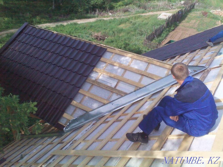 РЕМОНТ КРОВЛИ! Устранение течи! Козырёк! Алматы Алматы - изображение 1
