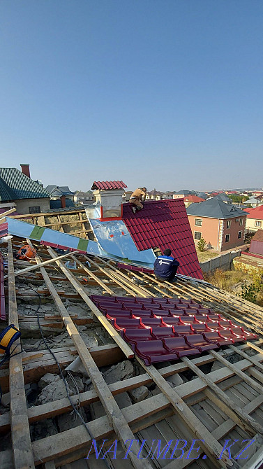 Roof repair. LEAK REMOVAL. All types of roofing. Inexpensive! Shymkent - photo 1