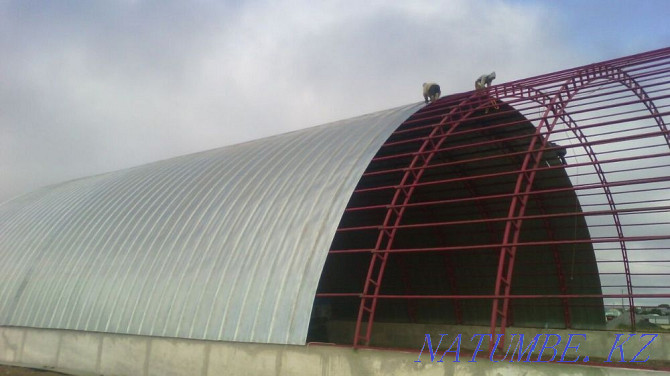 Construction of hangars. Roofing seam, production and installation. Kostanay - photo 3