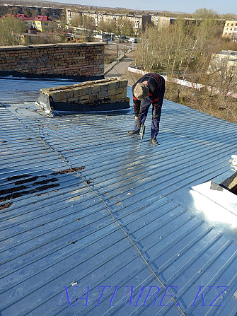Roof repair. Roofing. Roof. Replacing slate with a profiled sheet. Karagandy - photo 7