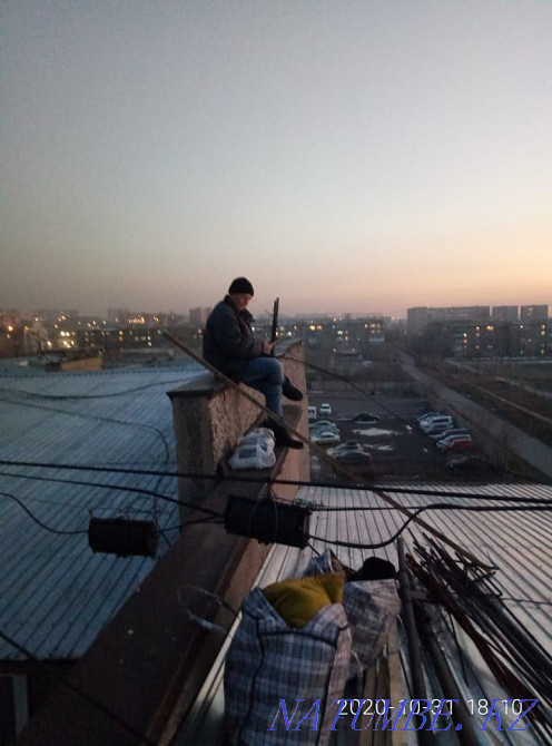 Roof repair. Roofing. Roof. Replacing slate with a profiled sheet. Karagandy - photo 8