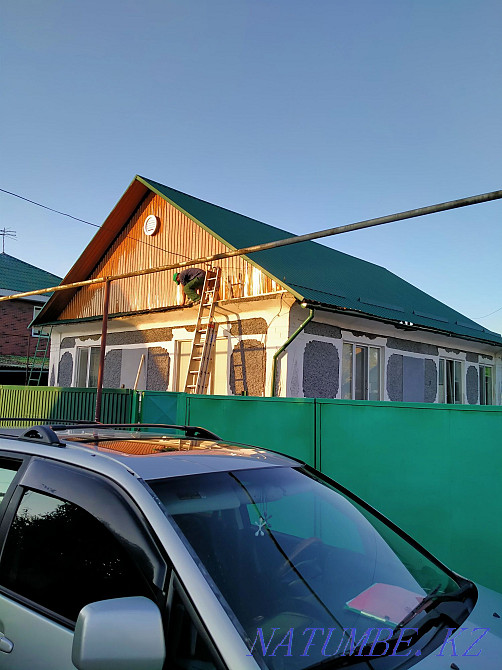 Roof covering. Roof repair. Roofing. Profiled sheeting. Leak elimination. Almaty - photo 1