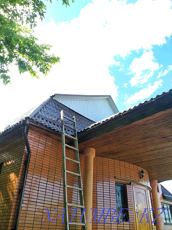 Roof repair. Roof repair. Snow guards. Gutters. Leaks. Leaks. Almaty - photo 1