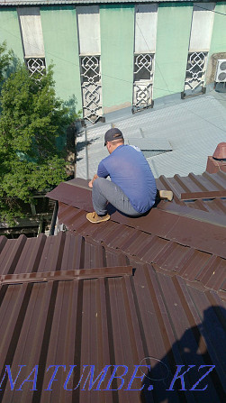Roof repair. Roof repair. Snow guards. Gutters. Leaks. Leaks. Almaty - photo 8