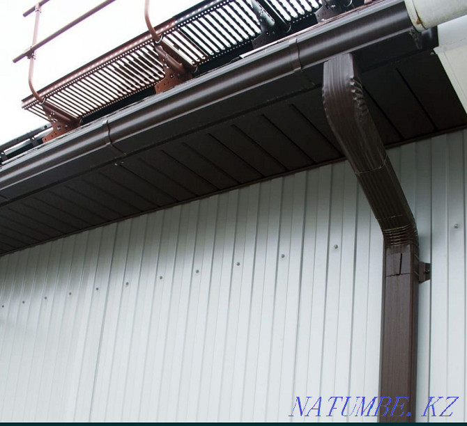 Gutters for sale metal and plastic + installation Atyrau - photo 2
