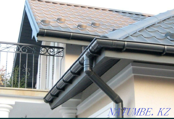 Gutters for sale metal and plastic + installation Atyrau - photo 1