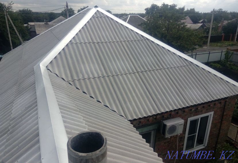 Кровельные работы. Замена шифера и перестил профлиста Актобе - изображение 1