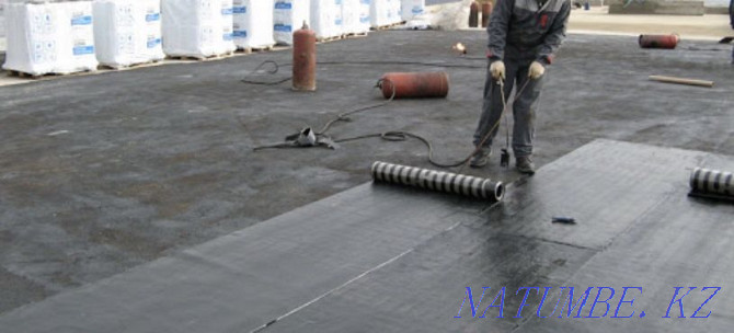 Soft roofing with built-up materials (TechnoNIKOL, etc.) Aqtobe - photo 2