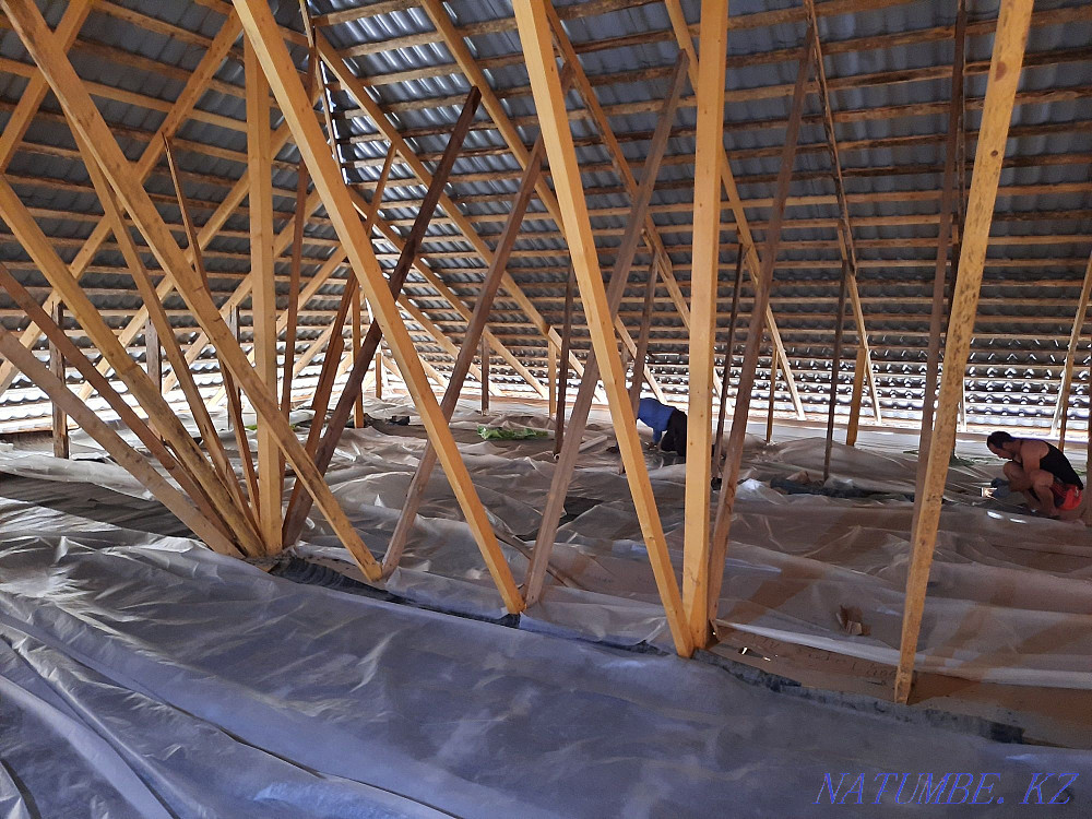 Foam concrete, pouring roofs Taraz - photo 7