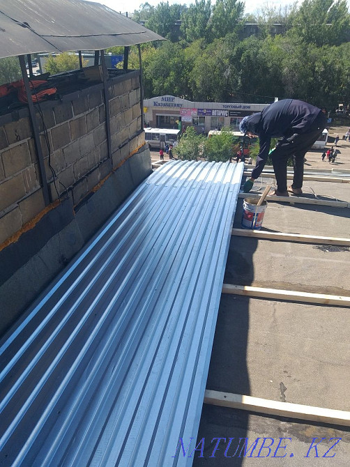Roof workers and cleaning from snow and icicles Karagandy - photo 5