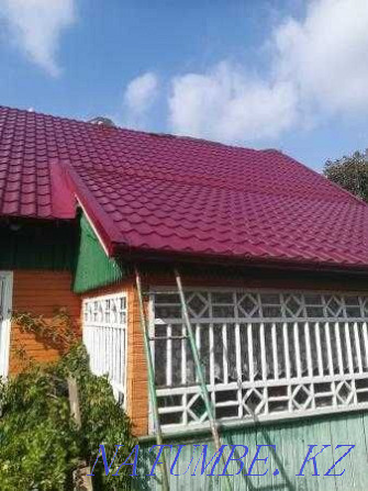 Roofing, Facade, Metal tile, Profiled sheet, Gutter, Canopy, Terrace Pavlodar - photo 1