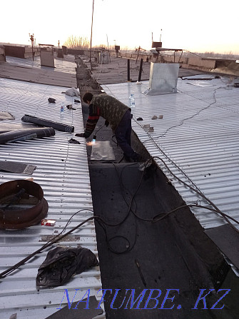 Profiled sheet installation. Roofing works. Roof repairs. Roofing. Karagandy - photo 7