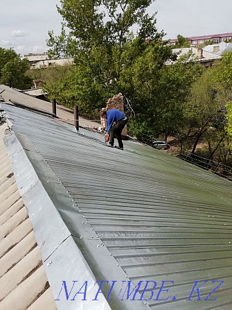 Profiled sheet installation. Roofing works. Roof repairs. Roofing. Karagandy - photo 6