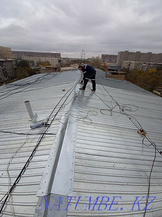 Profiled sheet installation. Roofing works. Roof repairs. Roofing. Karagandy - photo 3