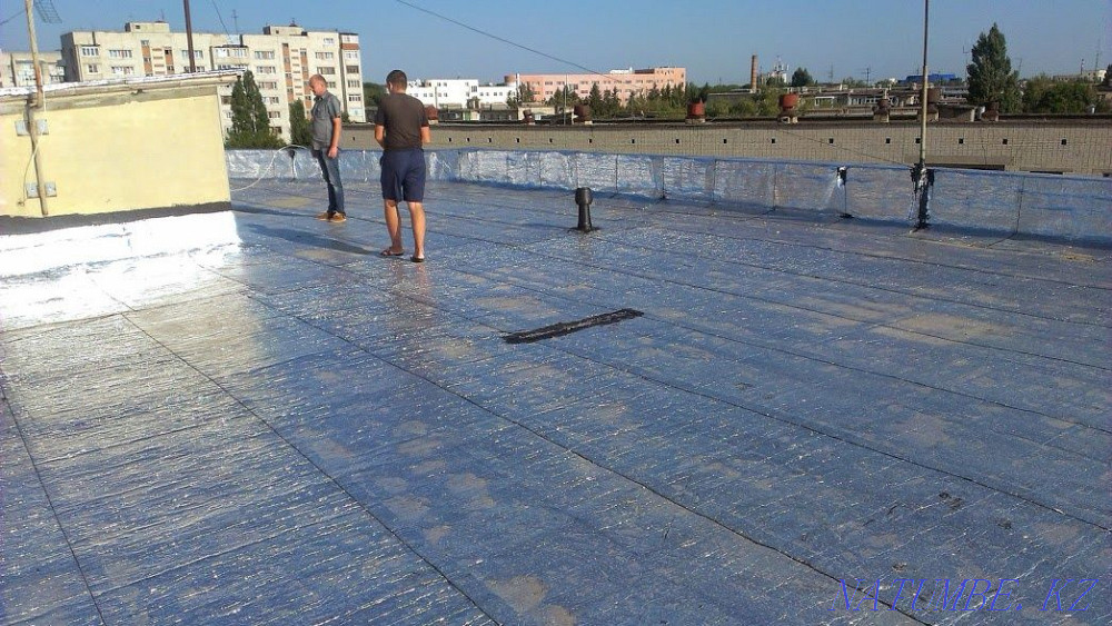 Roof installation , Rizolin , Soft roof , waterproofing Almaty - photo 2