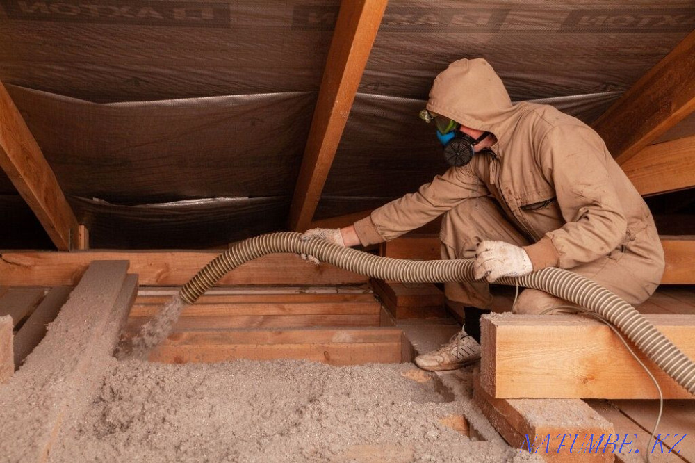 Ecowool roof insulation. Almaty - photo 7