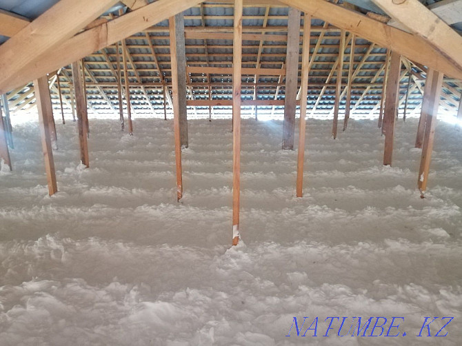 PENOIZOL. Insulation of the roof and walls of the house with Penoizol. Taldykorgan - photo 2