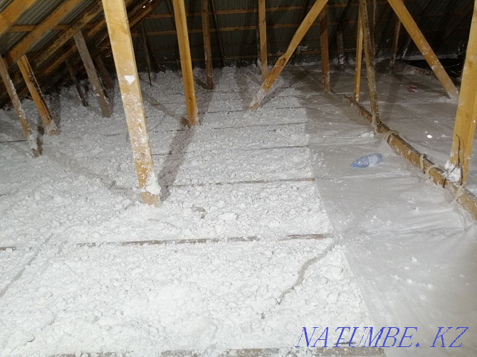 PENOIZOL. Insulation of the roof and walls of the house with Penoizol. Taldykorgan - photo 3