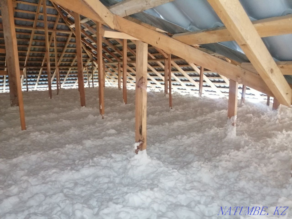 ПЕНОИЗОЛ. Утепление дома крыши и стен Пеноизолом. Талдыкорган - изображение 4