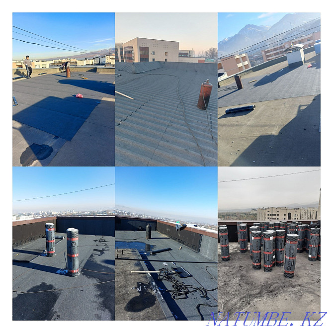 Repair installation of a soft roof waterproofing Almaty - photo 2