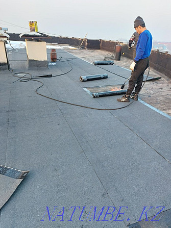 Repair installation of a soft roof waterproofing Almaty - photo 1