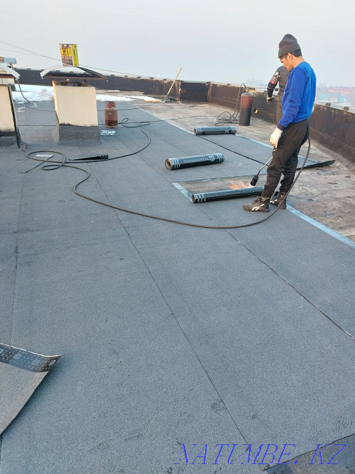 Repair installation of a soft roof waterproofing Almaty - photo 1