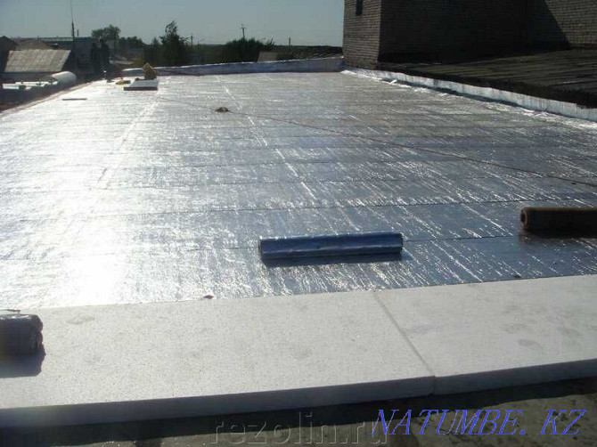 Waterproofing, repair, installation of a soft roof, roof self-adhesive rizolin Astana - photo 2