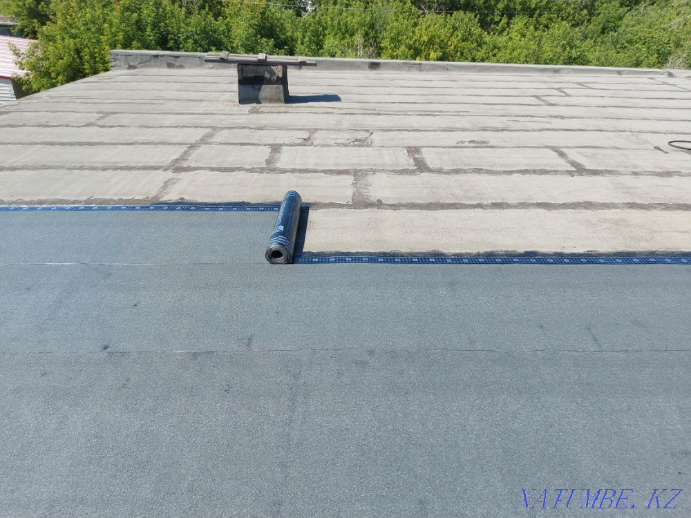 Ремонт мягкой кровли унифлексом, бикростом. Сайдинг.битонные работы. Костанай - изображение 2