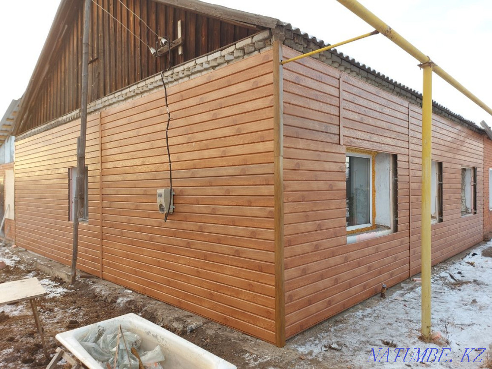 Ремонт мягкой кровли унифлексом, бикростом. Сайдинг.битонные работы. Костанай - изображение 8