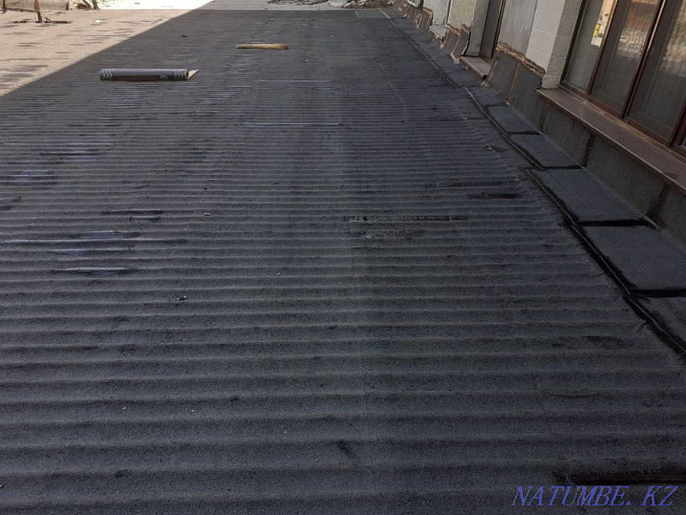 Soft roofing of the roof with Russian materials linocrom bikrost uniflex. Shymkent - photo 5