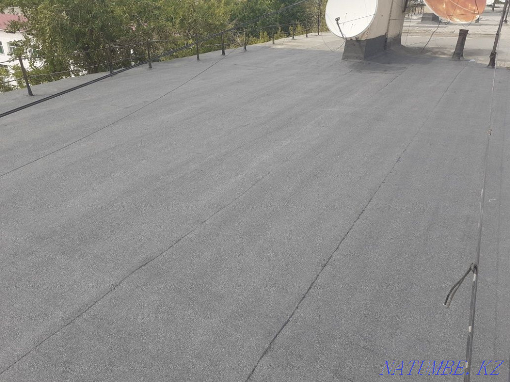 Soft roofing of the roof with Russian materials linocrom bikrost uniflex. Shymkent - photo 4