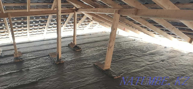 Roof insulation Foam concrete Ecowool Foam concrete Penabiton attic Shymkent Shymkent - photo 4