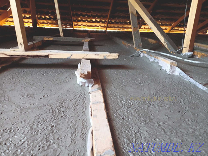 Roof insulation Foam concrete Ecowool Foam concrete Penabiton attic Shymkent Shymkent - photo 6