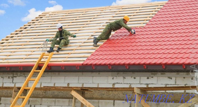 Roofing roof sheathing installation de installation roof of any complexity IT SAPALY Shymkent - photo 1