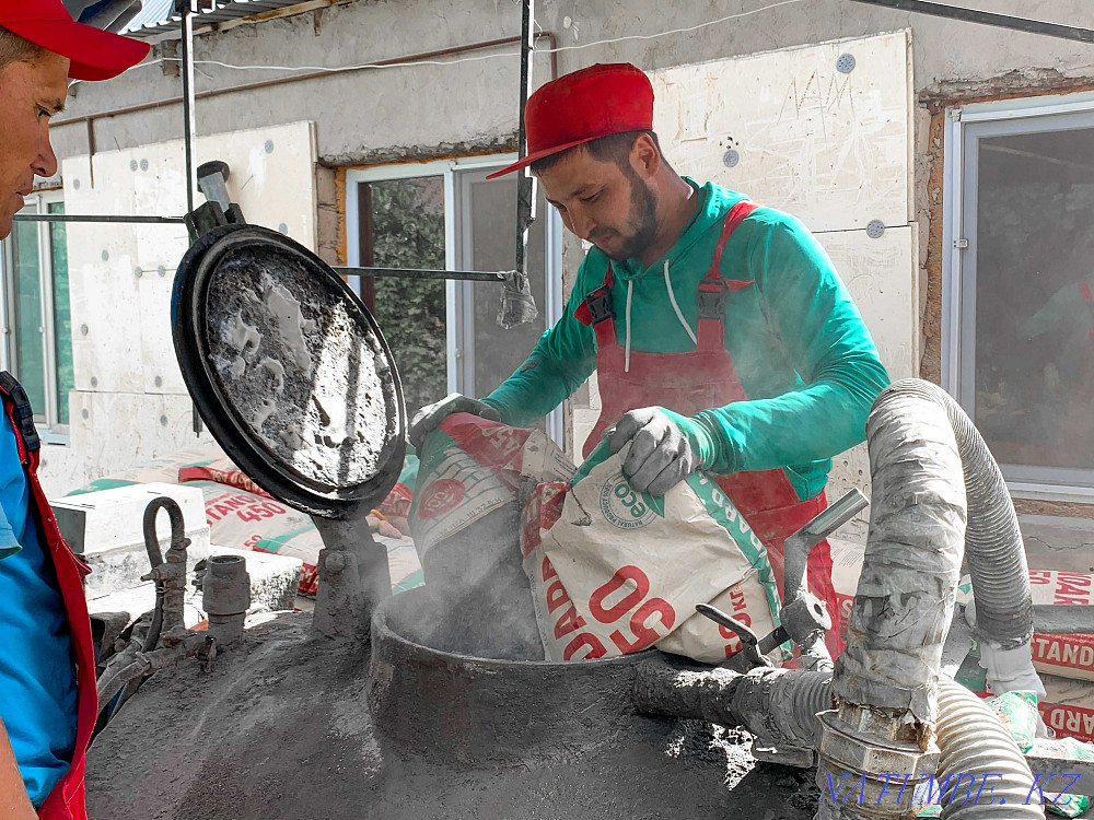 Roof insulation Foam concrete Ecowool foam concrete screed expanded clay ppu foam Shymkent - photo 5