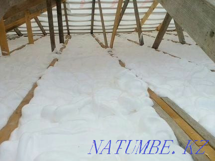 Penoizol insulation, soundproofing of roofs, roofs, attics, partitions Shymkent - photo 1