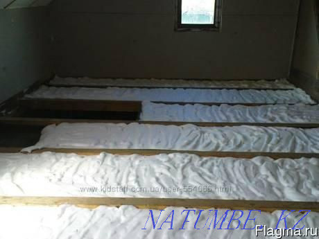 Пеноизол утепление, шумоизоляция крыши, кровли, мансардов, перегородок Шымкент - изображение 4