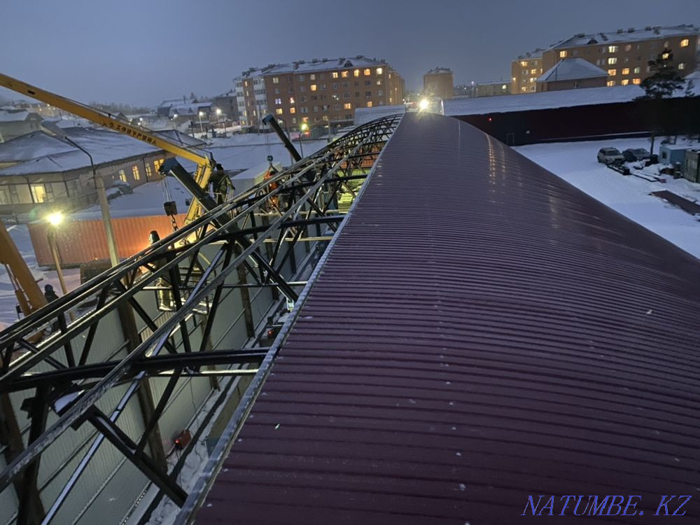Roofers repairing the roof dismantling the roof Astana - photo 2
